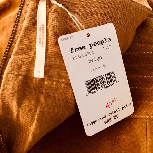 Free People. Modern Love Suede Mini Skirt - Picture 9 of 9